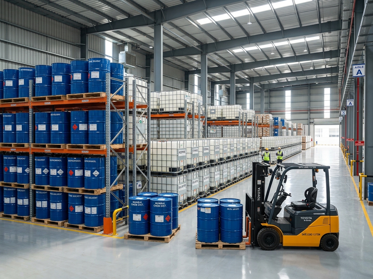 Mumbai Chemical Bulk Solvents Warehouse